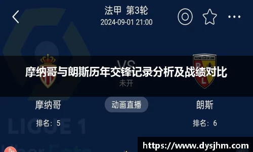 摩纳哥与朗斯历年交锋记录分析及战绩对比